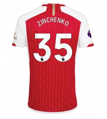 Arsenal Oleksandr Zinchenko #35 Koszulka Podstawowych 2023-24 Krótki Rękaw